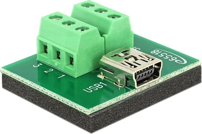 DeLOCK Mini-USB [Buchse] auf 6-Pin-Terminalblock Adapter