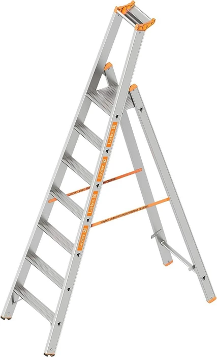 Layher Topic 1064 Alu Haushaltsleiter, 7 Stufen