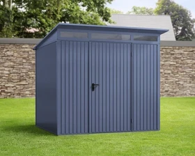 EcoStar Trend Premiumline Typ 2 Gerätehaus taubenblau