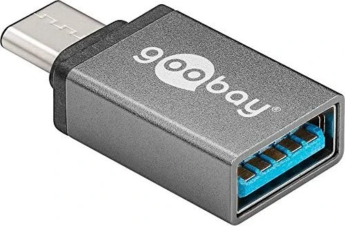 Wentronic Goobay grau, USB-C 3.1 [Stecker] auf USB-A 3.0 [Buchse]
