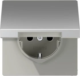 Jung Serie LS Steckdose Metallausführung 16A 250V, aluminium