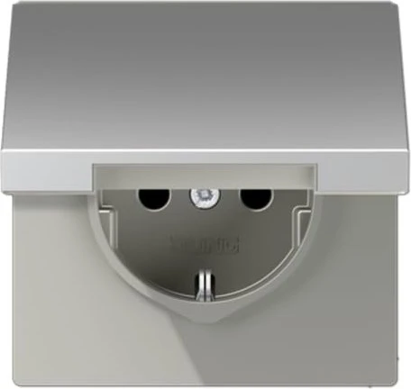 Jung Serie LS Steckdose Metallausführung 16A 250V, aluminium