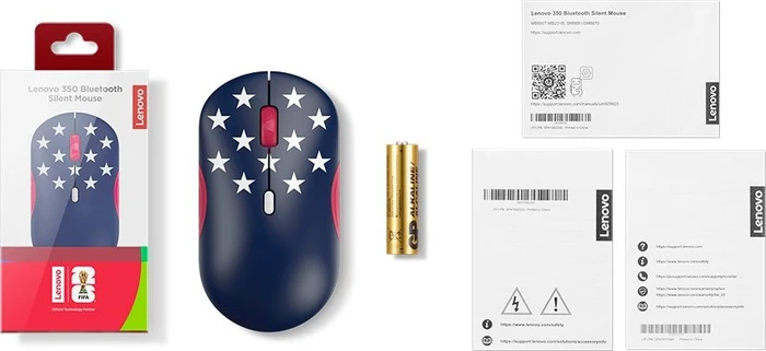 Lenovo 350 Silent Mouse, WM 2026 Fan Edition - US, Bluetooth