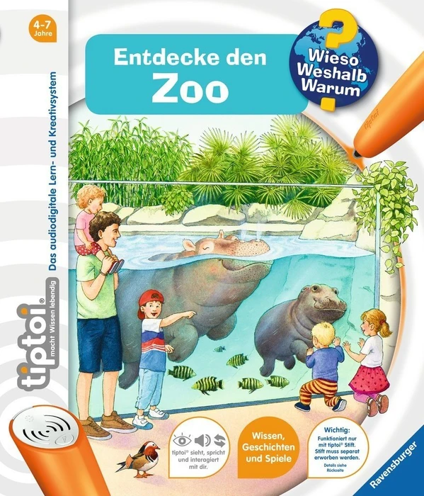 Ravensburger tiptoi Buch: Wieso? Weshalb? Warum? 20: Entdecke den Zoo