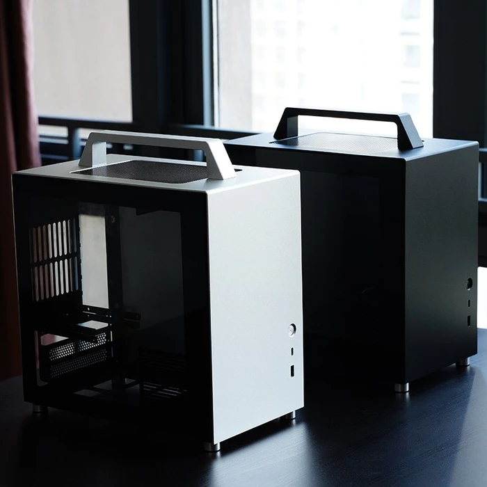 Jonsbo T8 PLUS Black, schwarz, Glasfenster, Mini-ITX