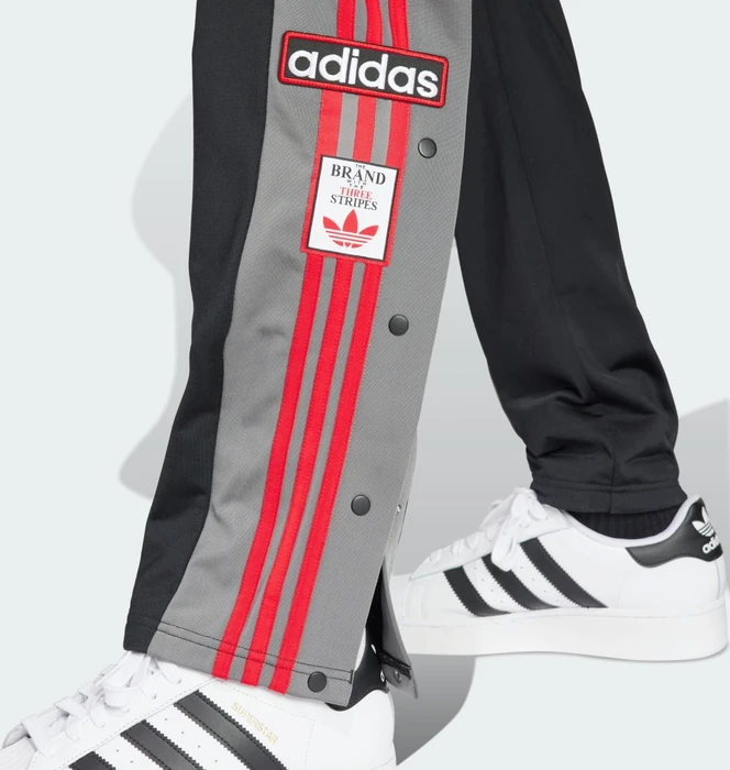 adidas Adicolor Classics Adibreak Trainingshose lang black/better scarlet/grey four (Herren)