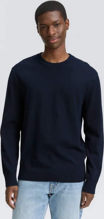 Tom Tailor Basic Strickpullover dark navy (Herren)