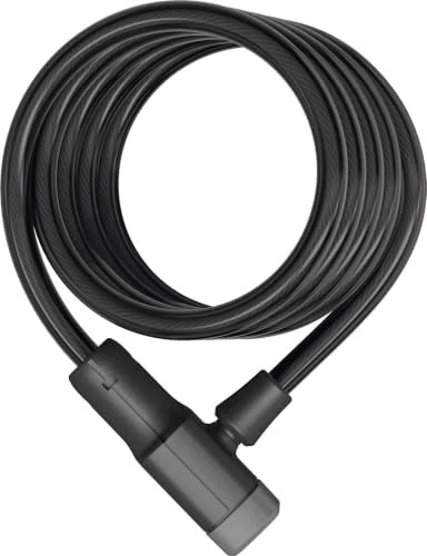 ABUS Primo 5510K/180 + Halter SCMU Spiralkabelschloss, Schlüssel schwarz