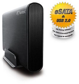 Fantec DB-Alusky U2e, schwarz, USB-B 2.0/eSATA