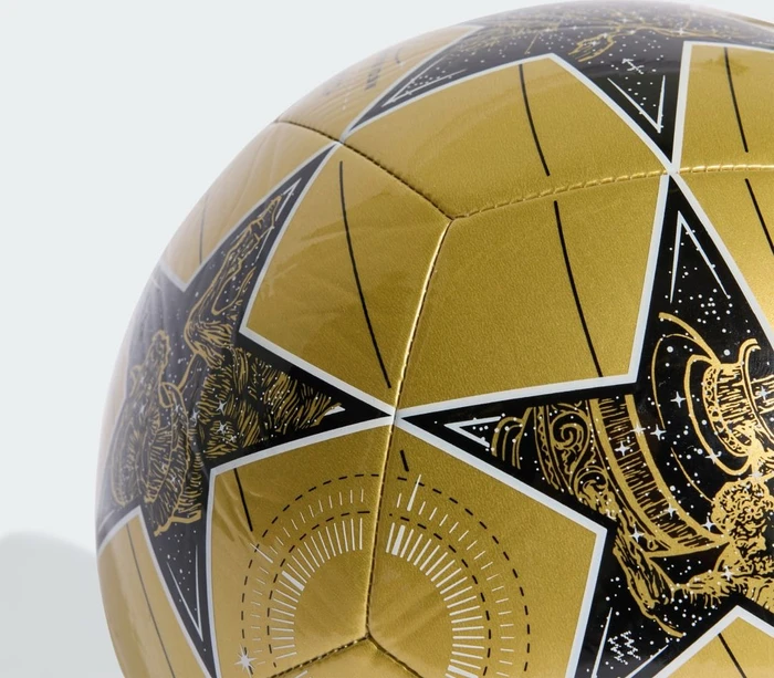 adidas UCL Club 2025/2026 League Stage Fußball gold metallic/black/white