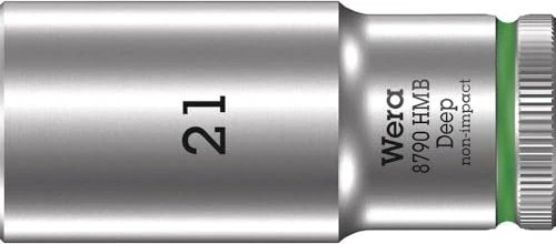 Wera 8790 HMB Deep Außensechskant Steckschlüssel 3/8", 21x64mm