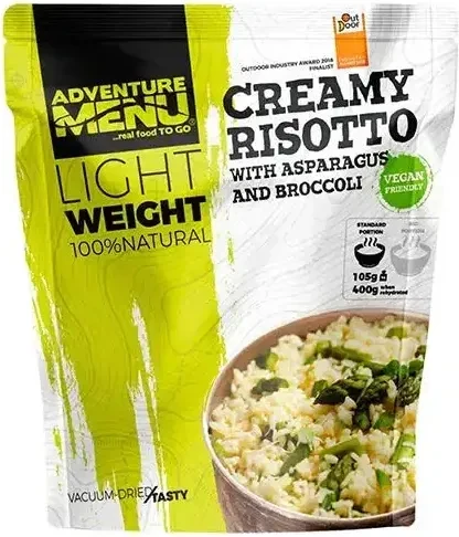 Adventure Menu Creamy Risotto with Asparagus and Broccoli 648kcal
