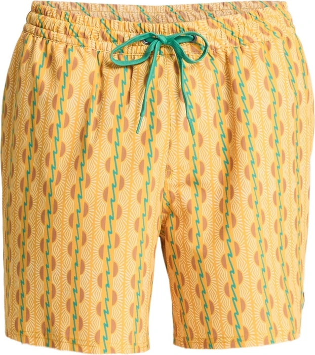 Quiksilver Stretch Printed Volley 16" Badeshorts mineral yellow/horizon (Herren)