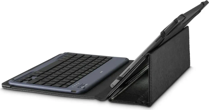 Hama Travel 500 Tablet-Tastatur, schwarz, mit Schutzhülle für 7"-11" Tablets, Bluetooth, DE