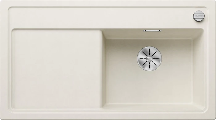 Blanco Zenar 5 S InFino Becken rechts mit Ablauffernbedienung softweiß