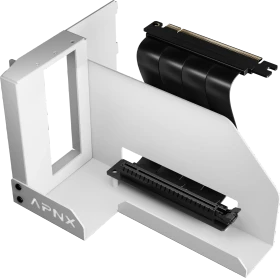 APNX Vertical GPU Holder Kit 2, für APNX V1, gewinkelt, PCIe 5.0, 145mm, weiß