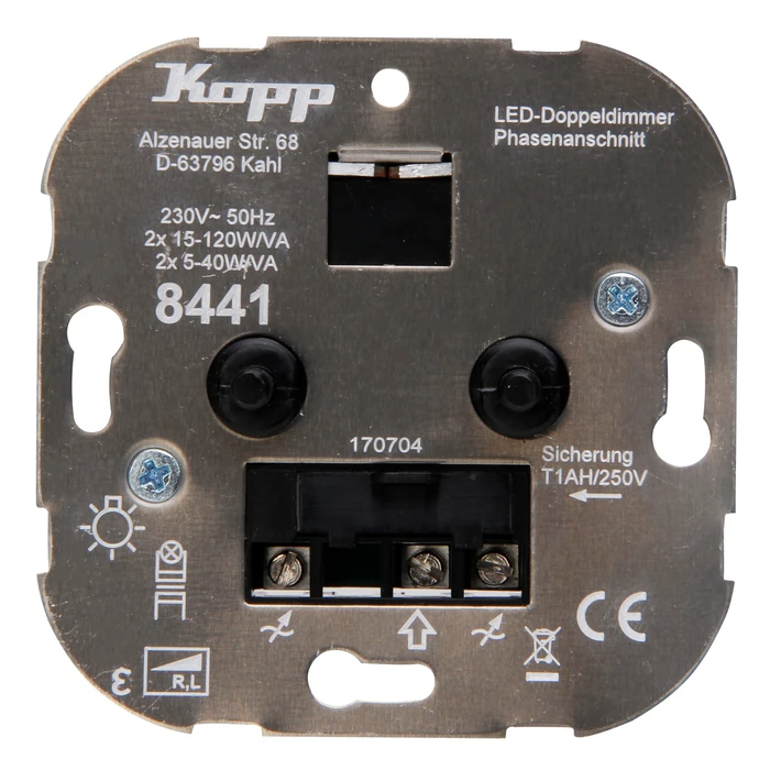 Kopp Unterputz Professional Doppel-Dimmer 2x15-120W/VA