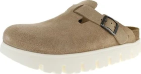 Birkenstock Boston Chunky Veloursleder warm sand (Damen)