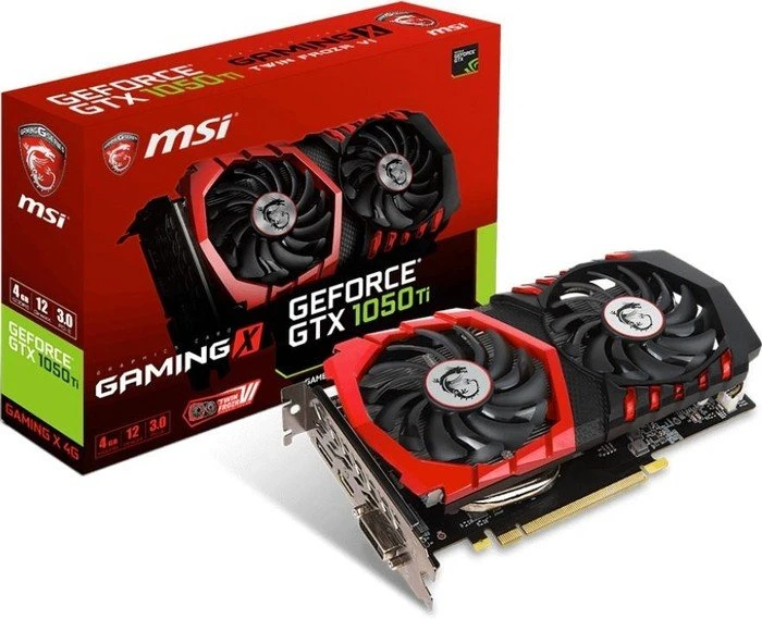MSI GeForce GTX 1050 Ti Gaming X 4G, 4GB GDDR5, DVI, HDMI, DP
