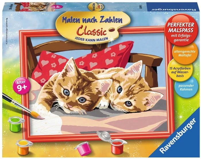 Ravensburger Malen nach Zahlen Zwei Schmusekätzchen