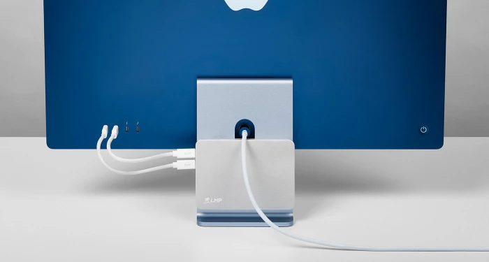 LMP USB-C DuoDock, 9-Port, 2x USB-C 3.0 [Buchse], silber