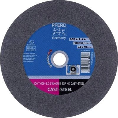 Pferd 100 T 600-8.0 ZIRKON R SGP HD CAST+STEEL/60.0 Trennscheibe, 600x8x60mm, 5 Stück