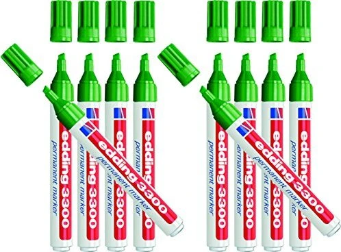 edding 3300 Permanentmarker grün, 10er-Pack