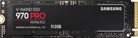 Samsung SSD 970 PRO 512GB, 512B, M.2 2280 / M-Key / PCIe 3.0 x4