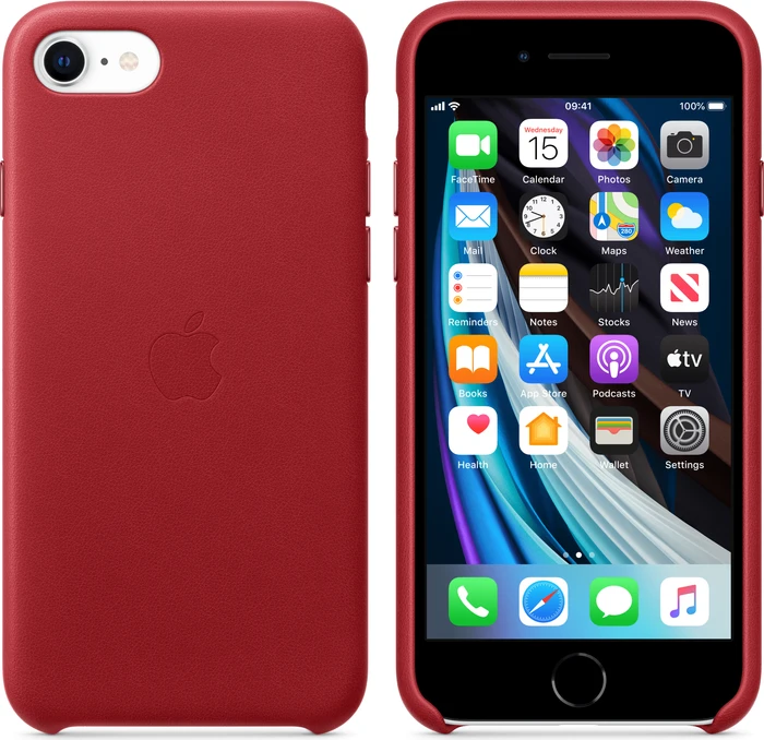 Apple Leder Case für iPhone SE (2020) (PRODUCT)RED