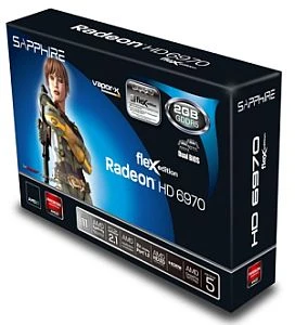 Sapphire Radeon HD 6970 FleX, 2GB GDDR5, 2x DVI, HDMI, 2x mDP, full retail