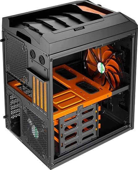 AeroCool Xpredator Cube Orange Edition, Acrylfenster