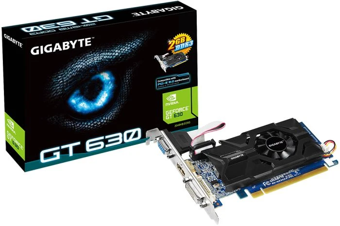 GIGABYTE GeForce GT 630, 2GB DDR3, VGA, DVI, HDMI