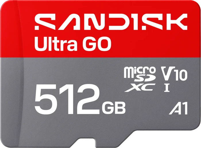 SanDisk Ultra GO R190 512GB, UHS-I U1, A1, Class 10