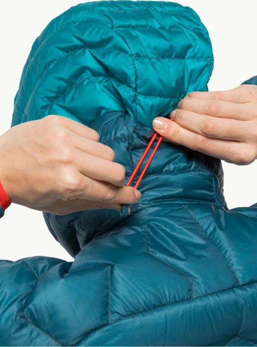 Jack Wolfskin Alpspitze Down Hoody Funktionsjacke blue coral (Damen)