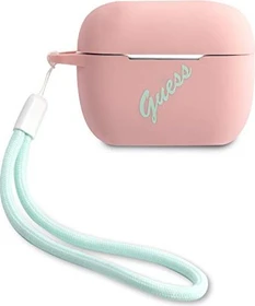 Guess Silicone Cover for Airpods Pro Vintage Pink
