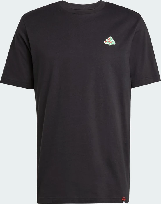 adidas Mini Pizza Graphic T-Shirt kurzarm schwarz (Herren)
