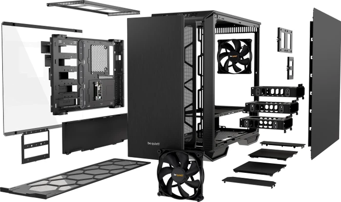 be quiet! Dark Base 700, schwarz, Glasfenster, schallgedämmt
