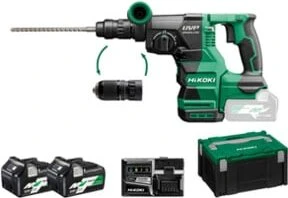 Hikoki DH3628DCWRZ Akku-Bohr-/Meißelhammer inkl. Koffer + 2 Akkus 2.5Ah