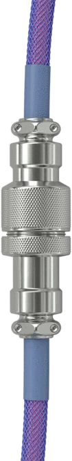 Glorious Coiled Cable USB-C auf USB-A, Tastaturkabel (Spiral-Textilkabel), 1.37m, Nebula