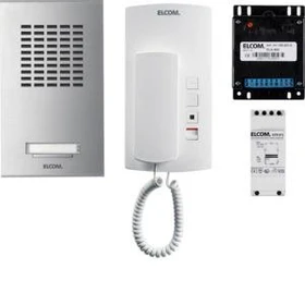 Hager Elcom AZA-1EM AP 1+n Türsprechanlage, Edelstahl
