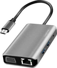 LogiLink USB 3.2 Gen 1 Dockingstation 7-in-1 Port, USB-C 3.0 [Stecker] (UA0410)