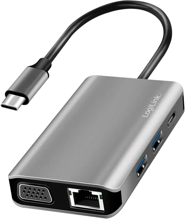LogiLink USB 3.2 Gen 1 Dockingstation 7-in-1 Port, USB-C 3.0 [Stecker]