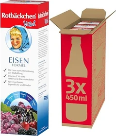 Rotbäckchen Vital Eisen Saft, 1.35l (3x 450ml)