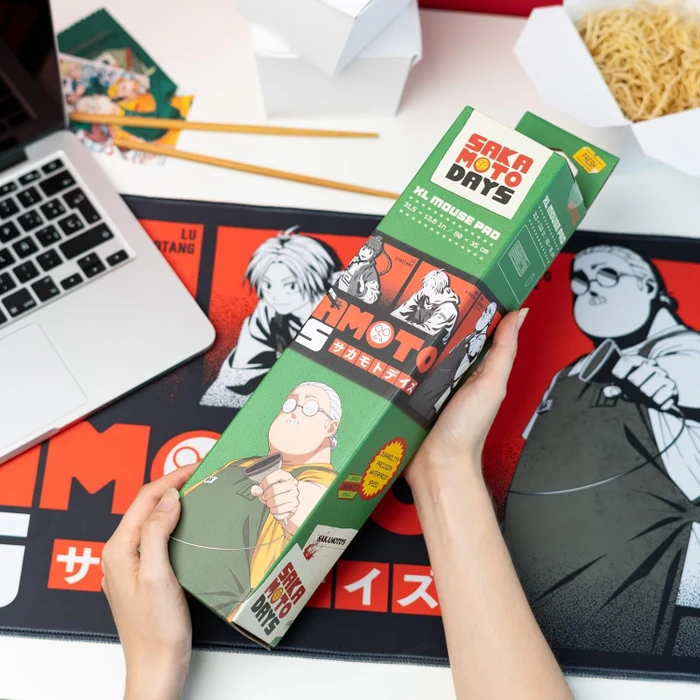 Grupo Erik Editores Sakamoto Days XL Mousepad, 800x350mm, mehrfarbig