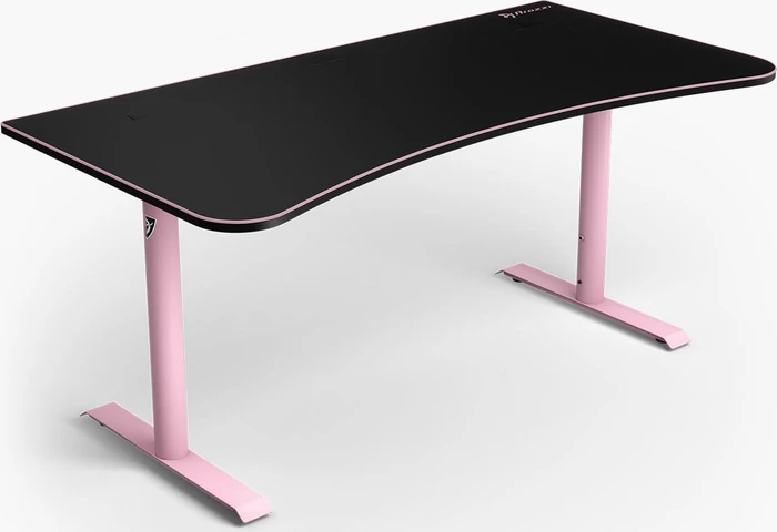 Arozzi Arena Gaming Desk Schreibtisch 160x82cm schwarz/pink