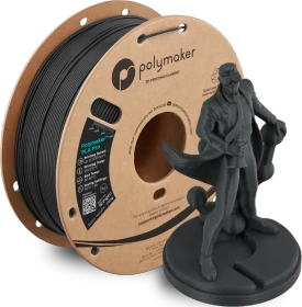Polymaker PLA, Grau / Silber, Spule, 1.75mm, 1.00kg
