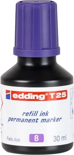 edding T25 Permanentmarker Tintenflasche violett, 30ml