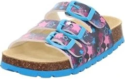 Superfit Fussbettpantoffel Sandale blau/mehrfarbig (Junior)