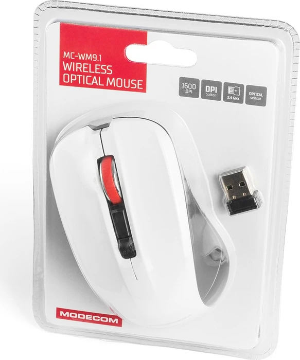 Modecom MC-WM9.1 Wireless weiß, USB