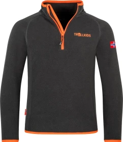 Trollkids Nordland Half Zip Pullover schwarz (Junior)